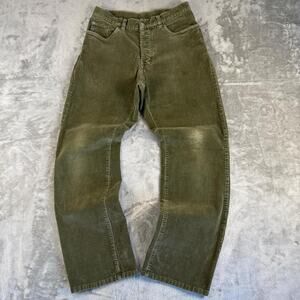 Patagonia Men's Green Corduroy Pants Organic Cotton Chino Straight Leg Size 30